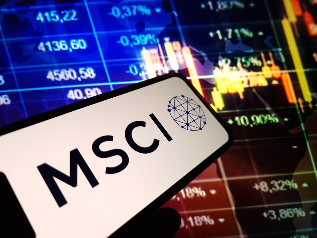 Konskie,,poland, ,january,21,,2024:,msci,company,logo,displayed